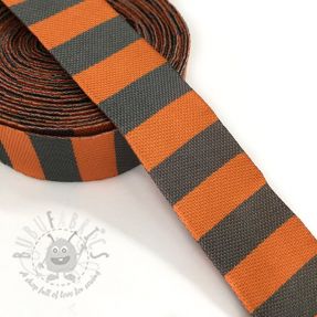 Panglică Stripe orange