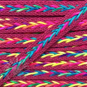 Șnur din poliester împletit NEON fuchsia
