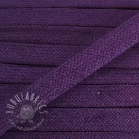 Șnur plat din bumbac 15 mm purple