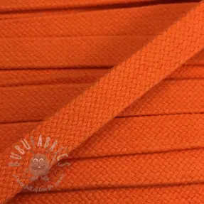 Șnur plat din bumbac 15 mm orange