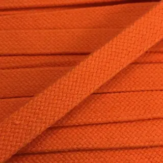 Șnur plat din bumbac 15 mm orange