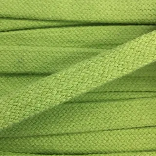Șnur plat din bumbac 15 mm lime