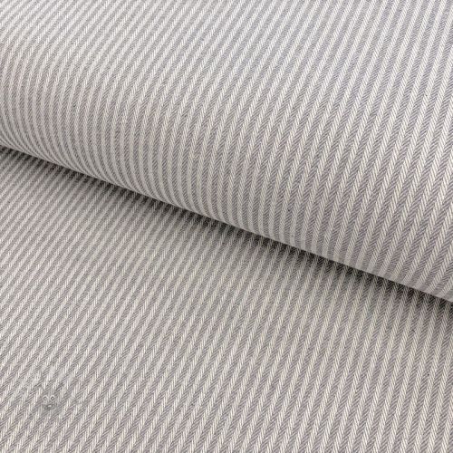 Țesătură decorativă DOBBY Colored stripe grey