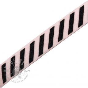 Bandă elastică STRIPE 20 mm light pink