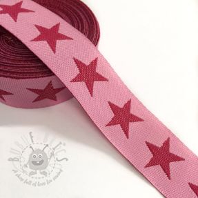 Panglică Stars pink/fuchsia