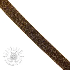 Bandă bias LUREX chocolate