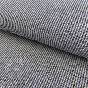 Țesătură decorativă DOBBY Colored stripe navy blue
