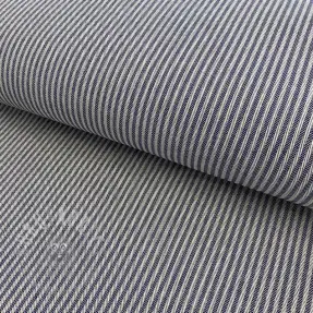 Țesătură decorativă DOBBY Colored stripe navy blue