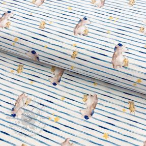 Țesătură din bumbac Snoozy fabrics Friends Sleeping bear digital print