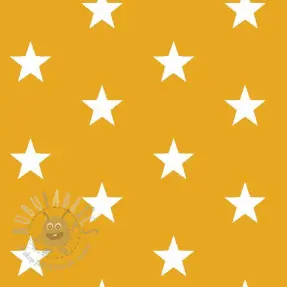 Țesătură din bumbac Stars yellow