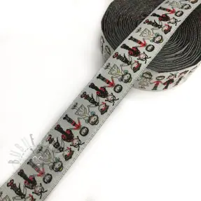 Panglică Carnival grey
