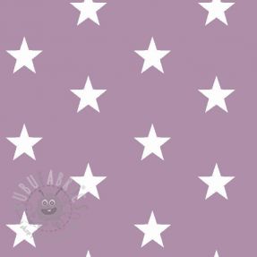 Țesătură din bumbac Stars lilac