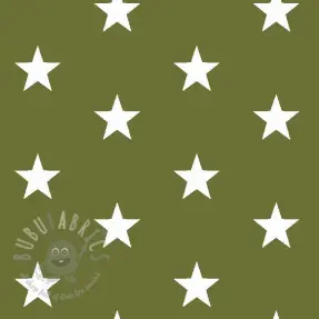 Țesătură din bumbac Stars green