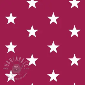 Țesătură din bumbac Stars cerise