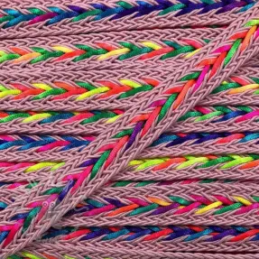 Șnur din poliester împletit NEON rose