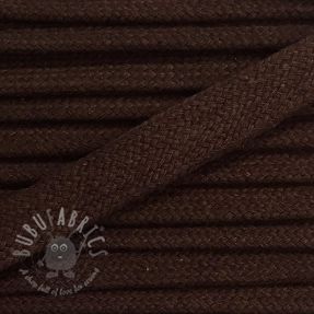 Șnur plat din bumbac 13 mm brown