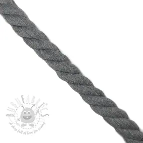 Șnur răsucit din bumbac 2,5 cm light grey