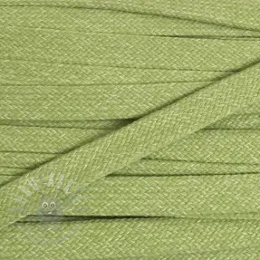 Șnur plat din bumbac 15 mm melange lime