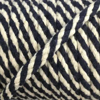 Șnur din bumbac 5 mm dark blue ecru