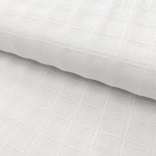 Țesătură din bumbac EMBROIDERY DOBBY Square white