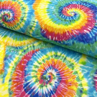 Țesătură decorativă premium Luxe rainbow swirl digital print