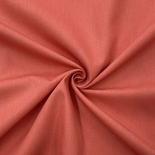 Poplin din bumbac dark coral