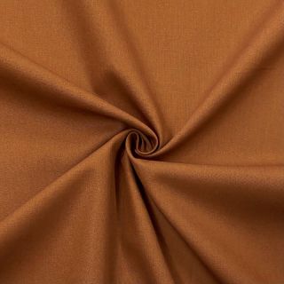 Poplin din bumbac dark cognac