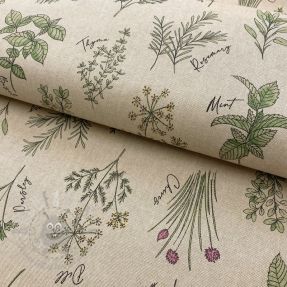 Țesătură decorativă Linenlook Herbal culinary kitchen