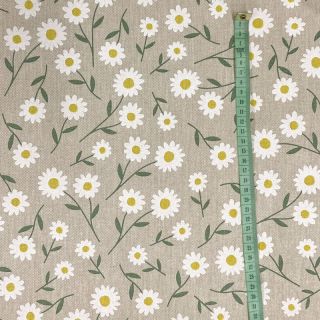 Țesătură decorativă Linenlook Daisy sweet field