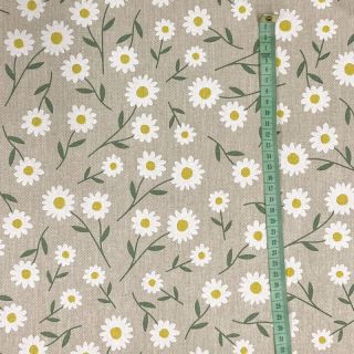 Țesătură decorativă Linenlook Daisy sweet field