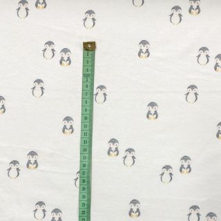 Tricot Animals little penguin white digital print