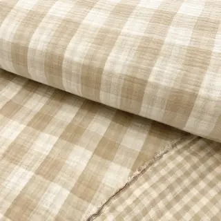 Mușelină Double sided CHECKS MINI beige