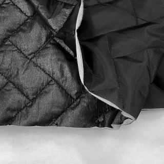Material textil matlasat Stepped foil black