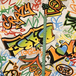 Țesătură decorativă premium Graffiti street art