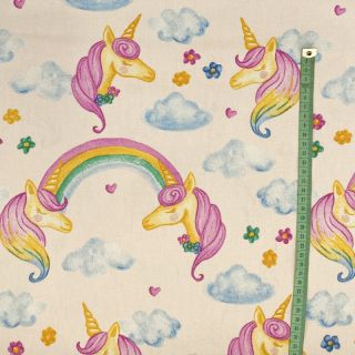 Țesătură decorativă premium Handpaint unicorn