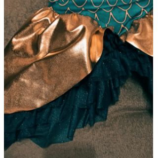 Tul pentru TUTU ROYAL SPARKLE petrol gold