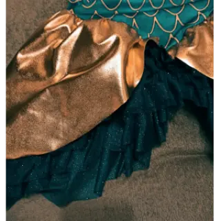 Tul pentru TUTU ROYAL SPARKLE petrol gold