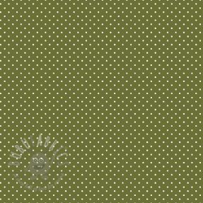 Țesătură din bumbac Petit dots green