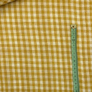 Mușelină Double sided CHECKS MINI ochre