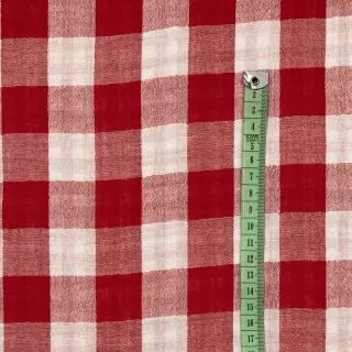 Mușelină Double sided CHECKS MINI red