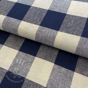 Viscoză cu in YARN DYED CHECK navy