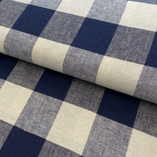 Viscoză cu in YARN DYED CHECK navy