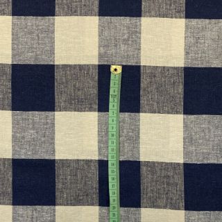 Viscoză cu in YARN DYED CHECK navy