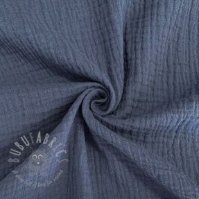 Mușelină jeans blue ORGANIC