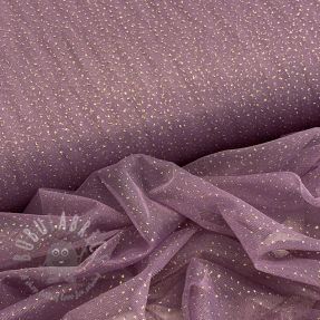 Tul pentru TUTU ROYAL SPARKLE dark lilac gold