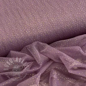 Tul pentru TUTU ROYAL SPARKLE dark lilac gold