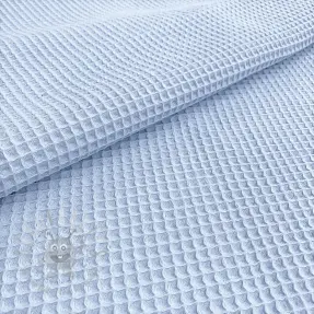 Țesătură din bumbac waffle light blue