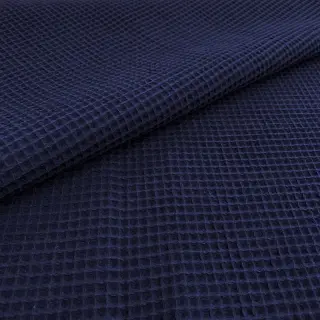 Țesătură din bumbac waffle navy