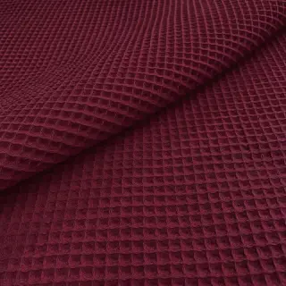 Țesătură din bumbac waffle bordeaux