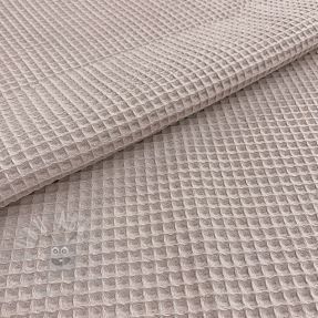Țesătură din bumbac waffle light beige